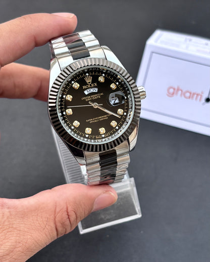 Luxury Oyster Edition - RLX Series - Heavy & Composed Chain - Crystal Finish