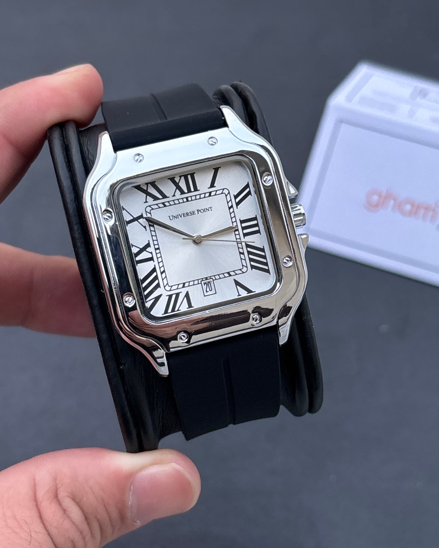 Retro Roman - With Date- Limited Edition Magnet Strap series - High Quality Ultra Comfortable Straps & Finish