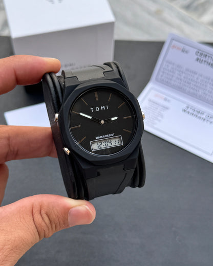Pro 1.0 Edition - Latest TOMI Dual Time Model - Water Resistant Durable & Comfortable Straps