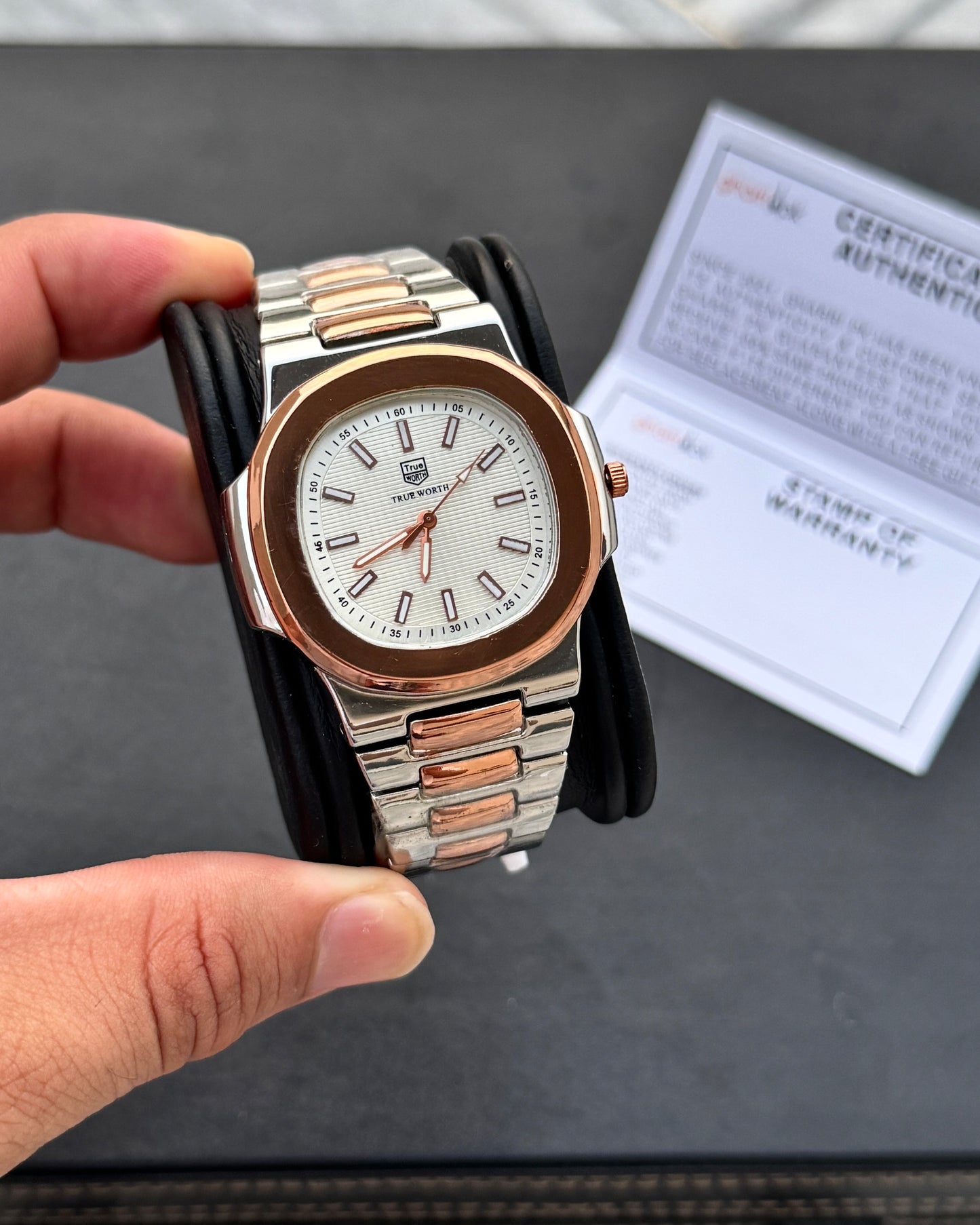 High Grade Quality - Trueworth - Mineral Glass - Butterfly Solid Lock