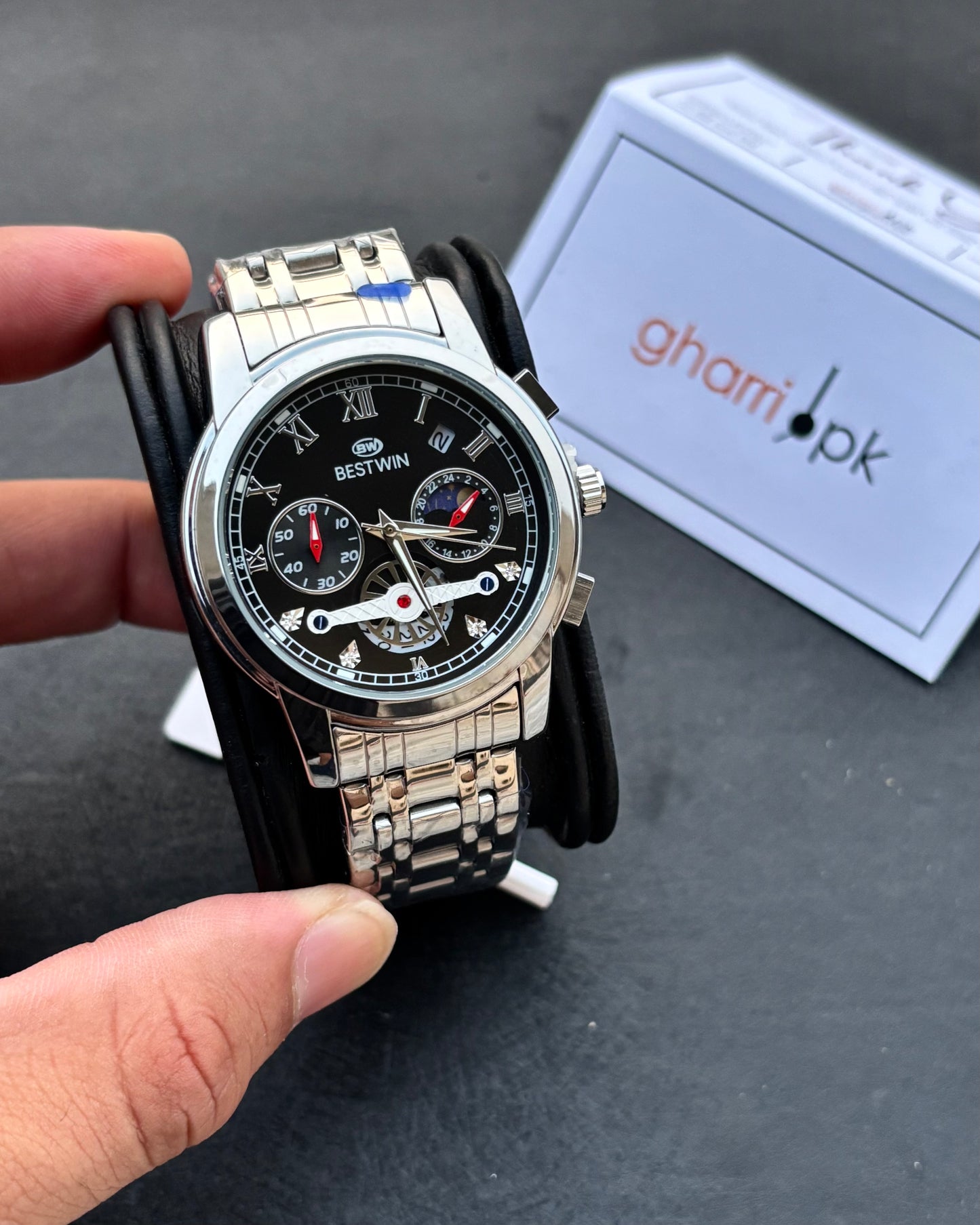 Limited Edition Series - Ultra High Quality Chain & Lock - Original BESTWIN - Full Chronograph