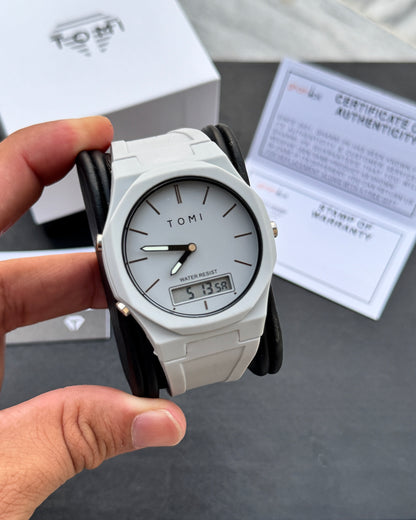 Pro 1.0 Edition - Latest TOMI Dual Time Model - Water Resistant Durable & Comfortable Straps