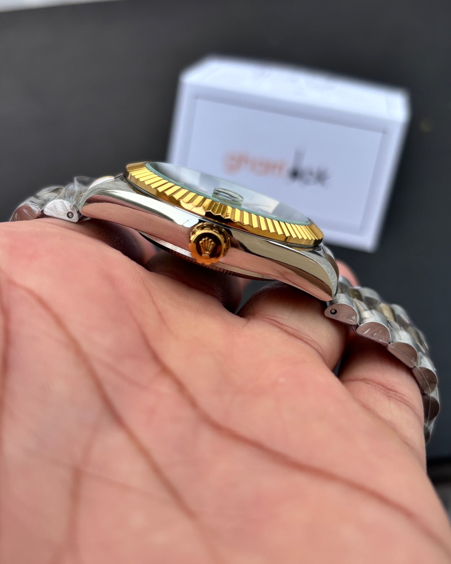 Luxury Oyster Edition - RLX Series - Heavy & Composed Chain - Crystal Finish