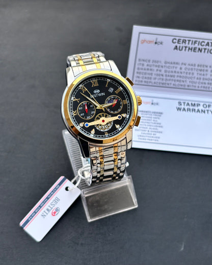 Limited Edition Series - Ultra High Quality Chain & Lock - Original BESTWIN - Full Chronograph