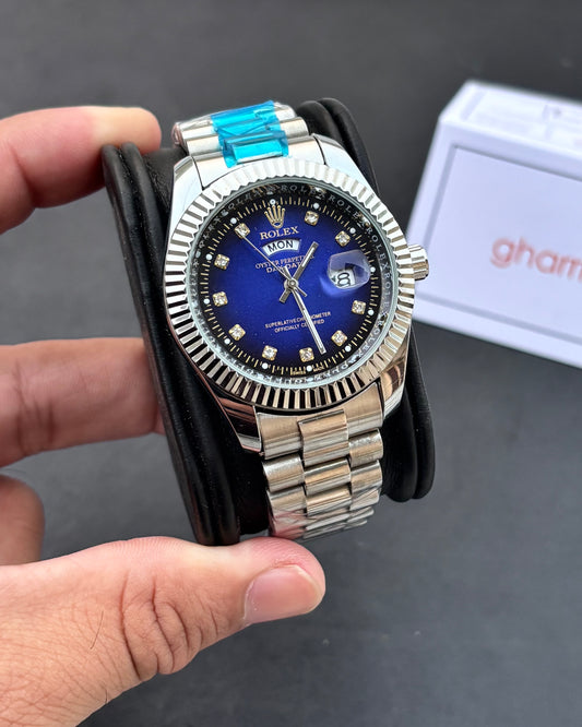 Luxury Oyster Edition - RLX Series - Heavy & Composed Chain - Crystal Finish