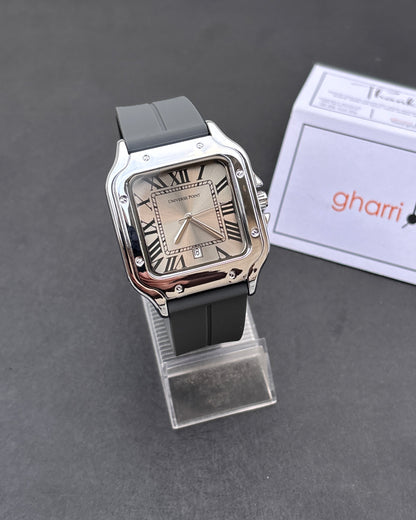 Retro Roman - With Date- Limited Edition Magnet Strap series - High Quality Ultra Comfortable Straps & Finish