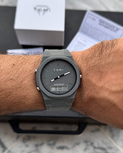 Pro 1.0 Edition - Latest TOMI Dual Time Model - Water Resistant Durable & Comfortable Straps