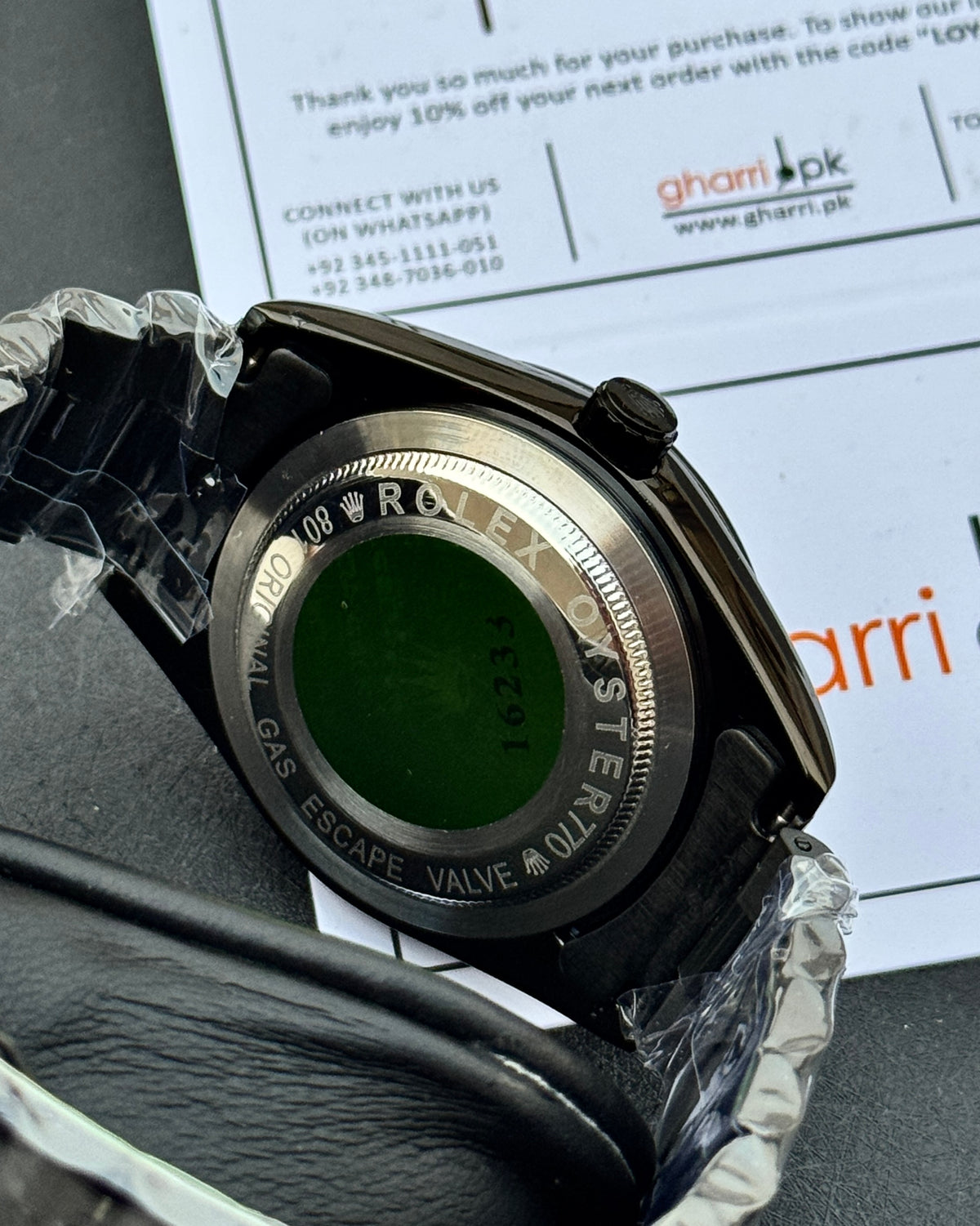 Sapphire Black Master Clone Watch - RLX Series - Mineral glass - Ultra premium chain & Lock
