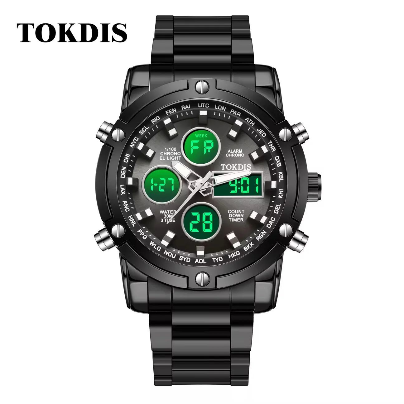 Original - Dual time - Heavy weight Series - Stainless Steel