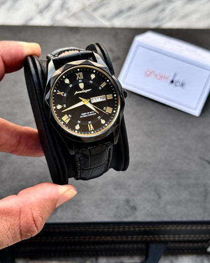 Poedagar OctaPrime series - High Grade Leather Strap - Ultra Premium Finish