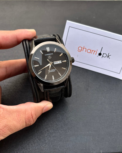 Premium Tag heuer Carrera Master Lock Edition - Metal Body - High Grade Leather straps