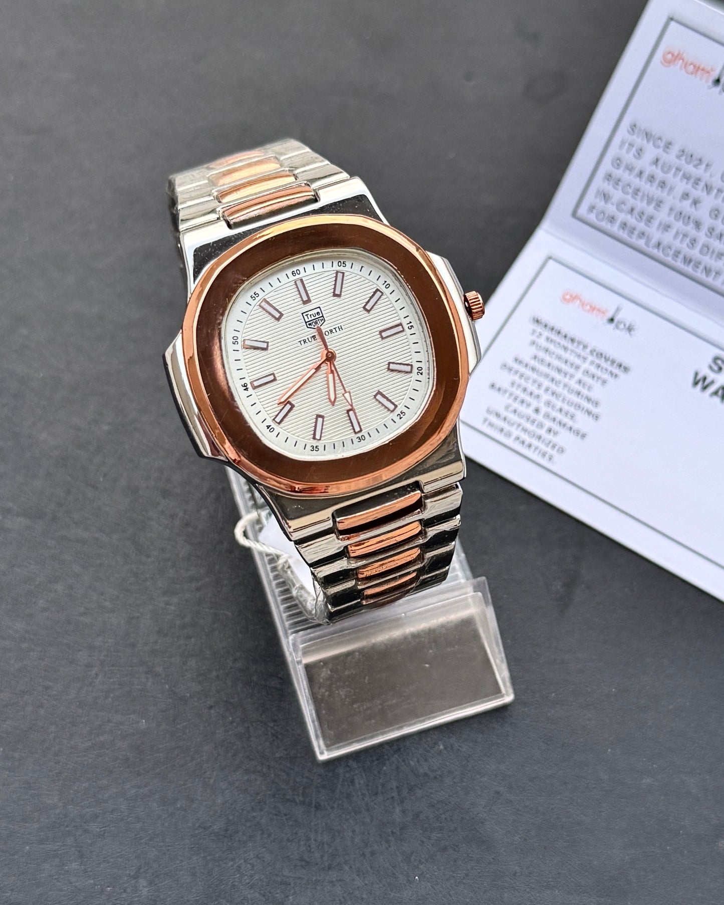 High Grade Quality - Trueworth - Mineral Glass - Butterfly Solid Lock