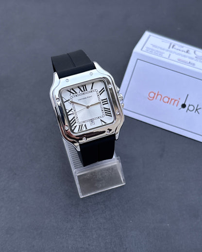 Retro Roman - With Date- Limited Edition Magnet Strap series - High Quality Ultra Comfortable Straps & Finish