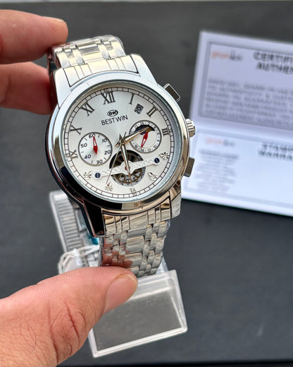 Limited Edition Series - Ultra High Quality Chain & Lock - Original BESTWIN - Full Chronograph