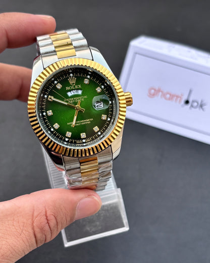 Luxury Oyster Edition - RLX Series - Heavy & Composed Chain - Crystal Finish