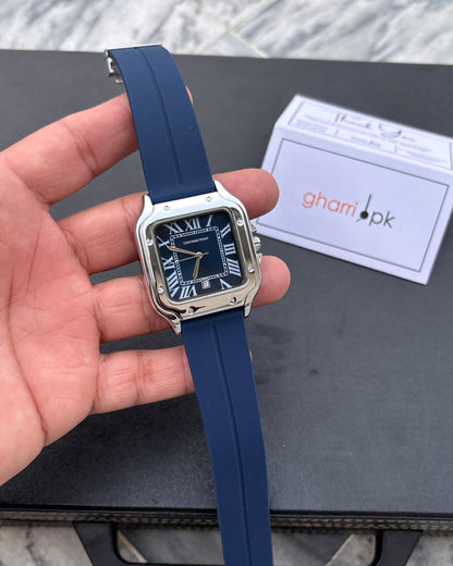 Retro Roman - With Date- Limited Edition Magnet Strap series - High Quality Ultra Comfortable Straps & Finish