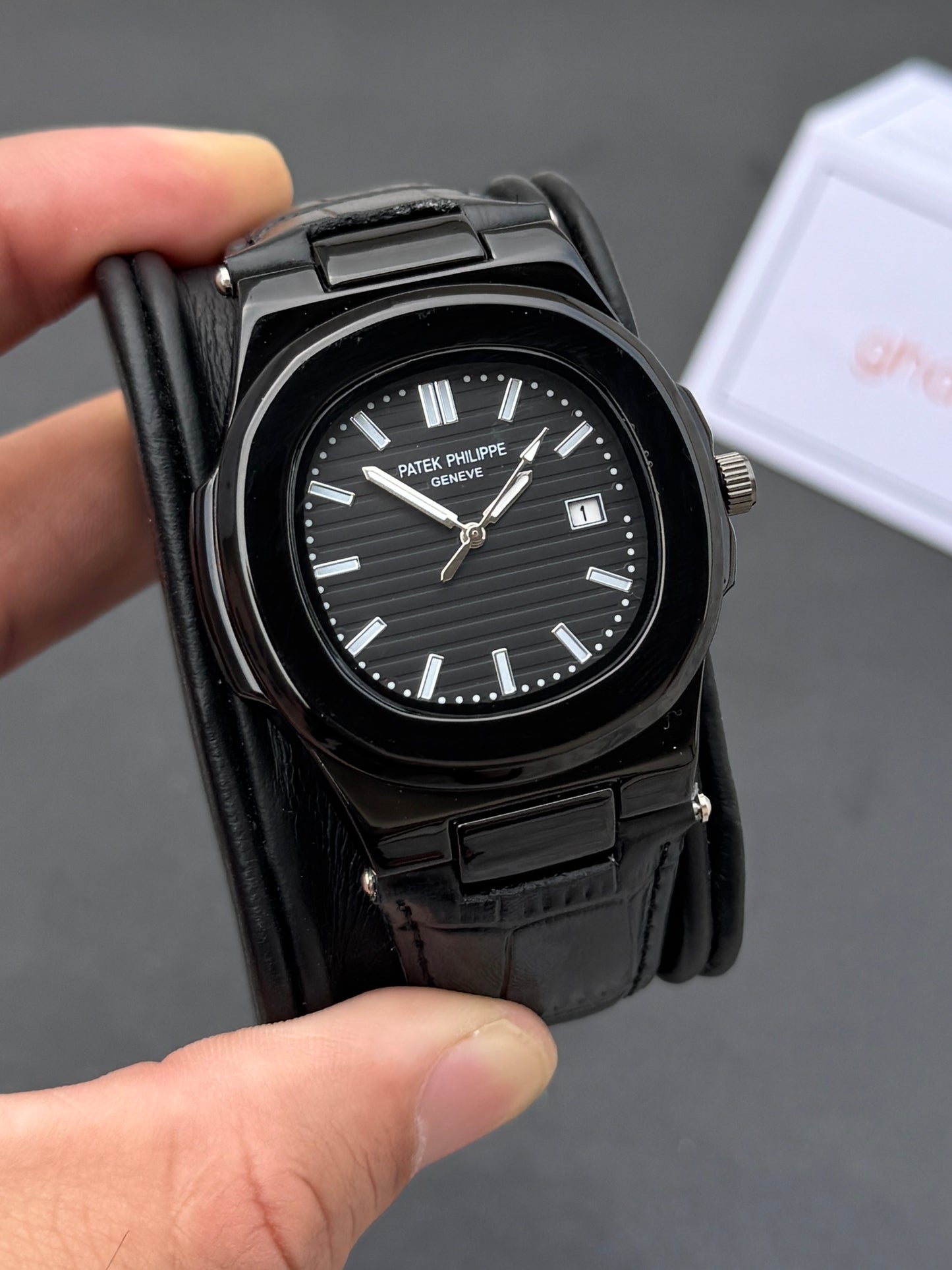 Patek phillipe- High Grade Leather Strap - Ultra Premium Finish