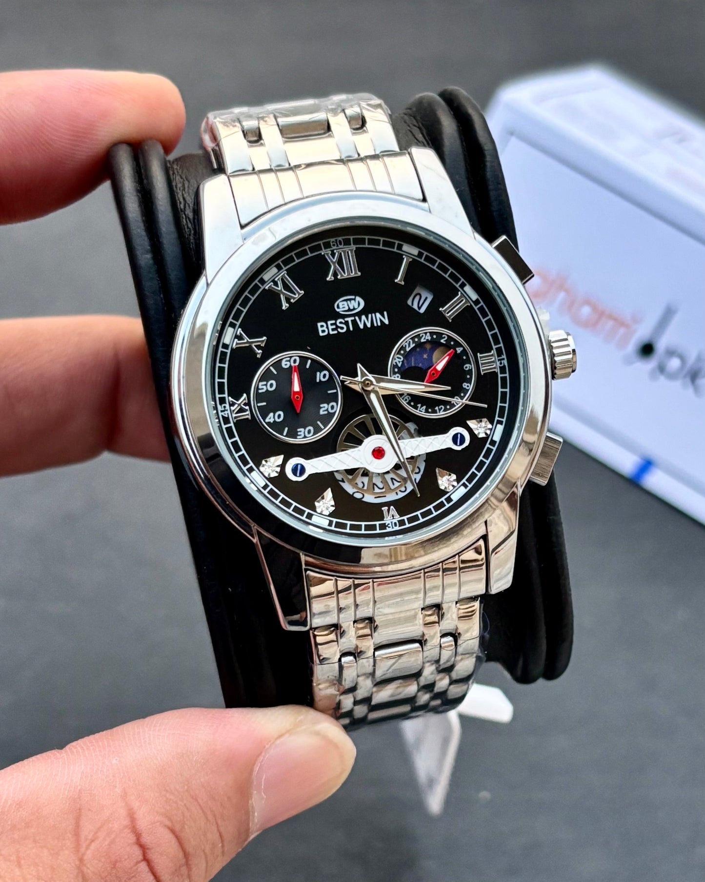 Limited Edition Series - Ultra High Quality Chain & Lock - Original BESTWIN - Full Chronograph