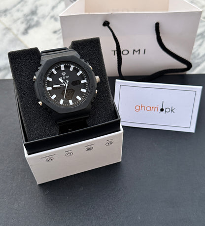 Rugged Edition - TOMI Dual Time Flagship Model - Water Resistant Durable & Comfortable Straps