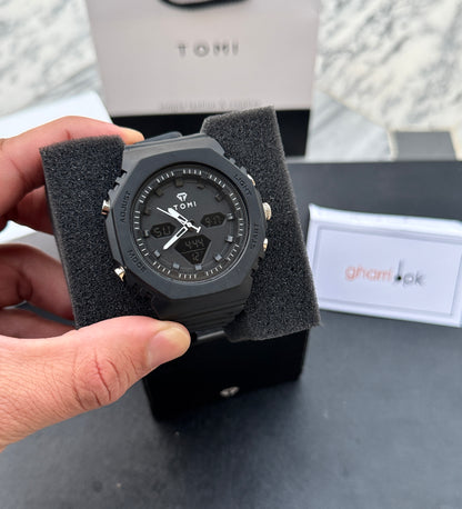 Rugged Edition - TOMI Dual Time Flagship Model - Water Resistant Durable & Comfortable Straps