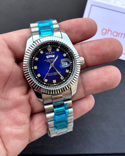 Luxury Oyster Edition - RLX Series - Heavy & Composed Chain - Crystal Finish