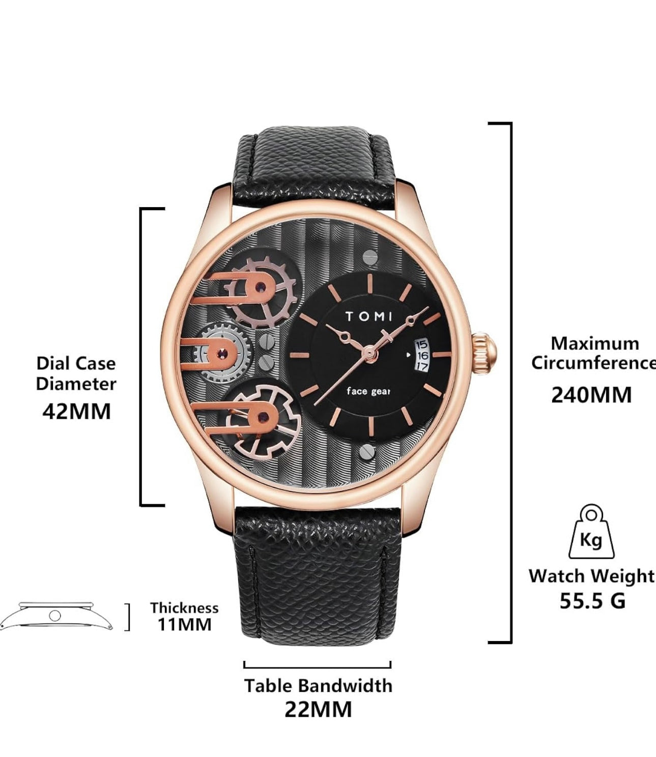 BOLD GOLD LIMITED EDITION - TOMI FaceGear - Dual Strap