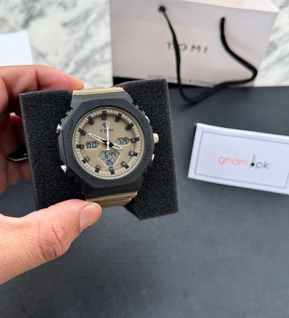 Rugged Edition - TOMI Dual Time Flagship Model - Water Resistant Durable & Comfortable Straps