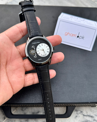 Premium Cristiano Aillen- Metal Body - High Grade Leather straps
