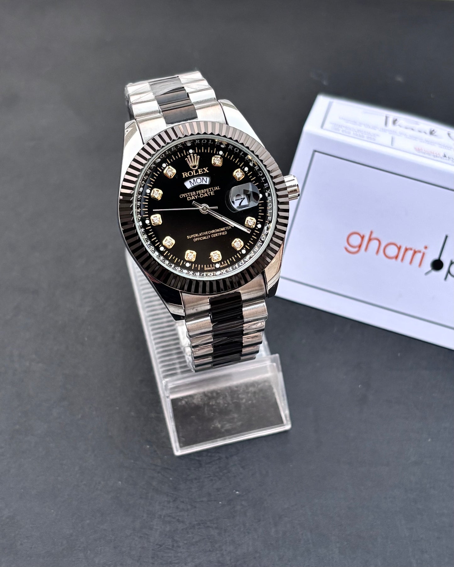 Luxury Oyster Edition - RLX Series - Heavy & Composed Chain - Crystal Finish