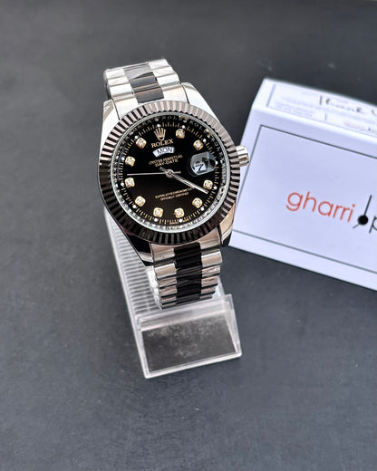 Luxury Oyster Edition - RLX Series - Heavy & Composed Chain - Crystal Finish