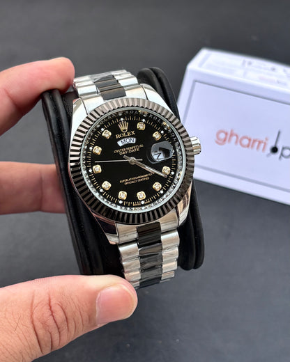 Luxury Oyster Edition - RLX Series - Heavy & Composed Chain - Crystal Finish