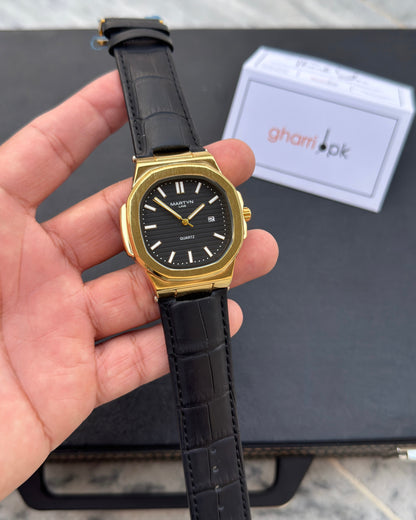 Premium MARTYN Master Lock Edition - Metal Body - High Grade Leather straps