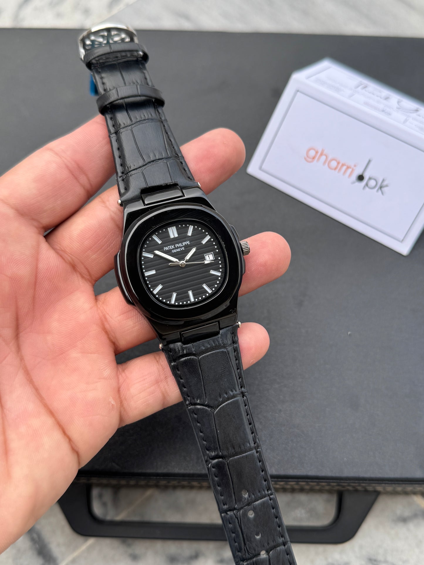 Patek phillipe- High Grade Leather Strap - Ultra Premium Finish