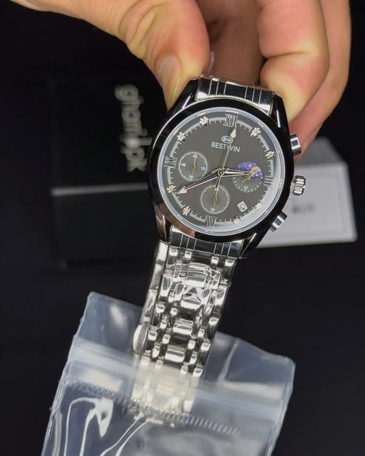 Original BESTWIN - High Grade Heavy Weight Series - Mineral glass - Full Chronograph