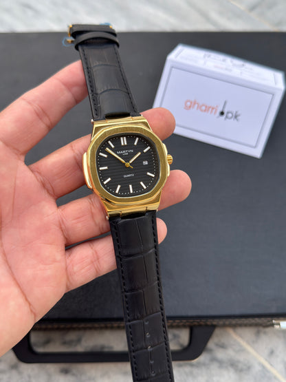 Premium MARTYN Master Lock Edition - Metal Body - High Grade Leather straps