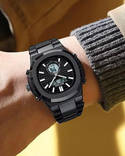 Original BESTWIN - Elyron Series - High Grade Heavy Weight Series - Mineral glass - Dual time