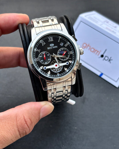 Limited Edition Series - Ultra High Quality Chain & Lock - Original BESTWIN - Full Chronograph