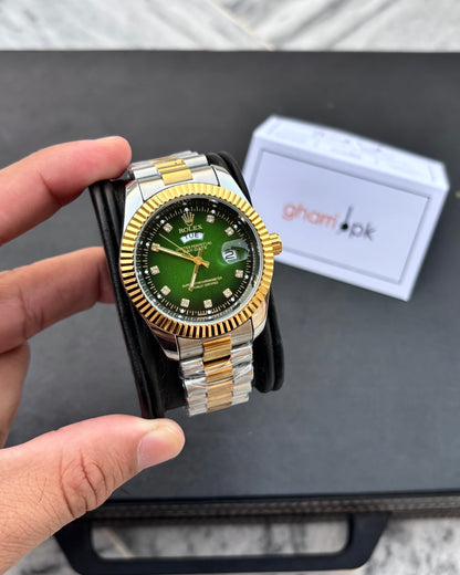 Luxury Oyster Edition - RLX Series - Heavy & Composed Chain - Crystal Finish