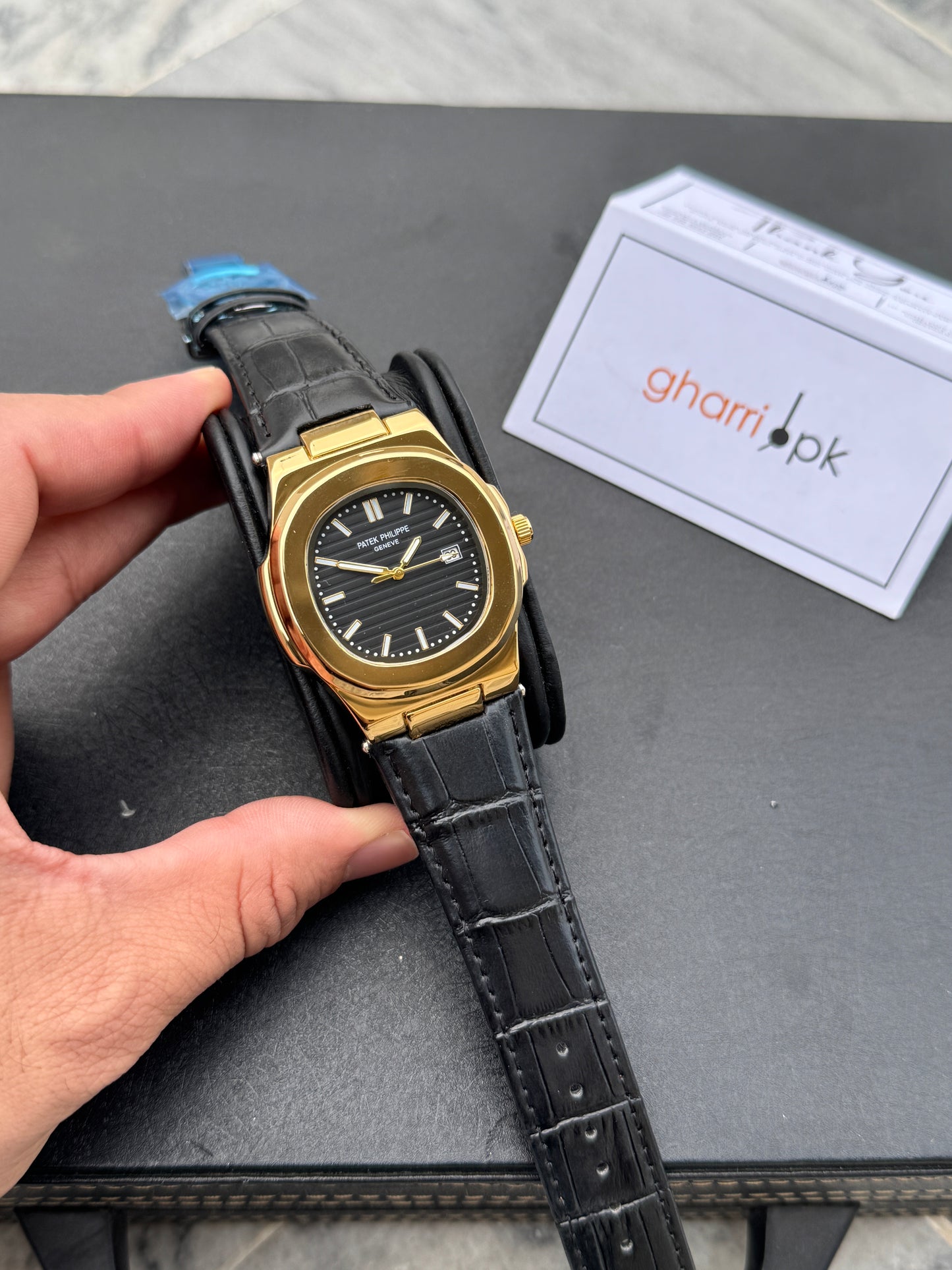 Patek phillipe- High Grade Leather Strap - Ultra Premium Finish