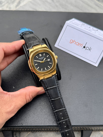Patek phillipe- High Grade Leather Strap - Ultra Premium Finish