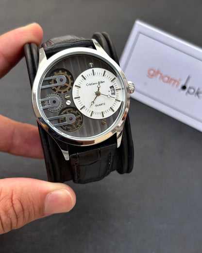 Premium Cristiano Aillen- Metal Body - High Grade Leather straps