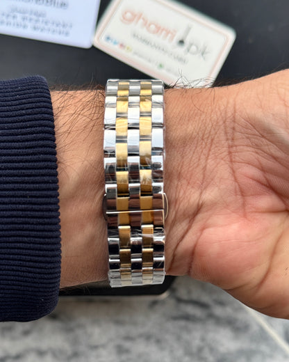 Roman Square - Premium Grade Series - Solid Chain & Lock - Original Diamond Blue