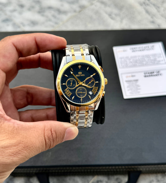 Original Bestwin - Heavy Weight Series - Mineral glass - Full Chronograph & Moongraph -