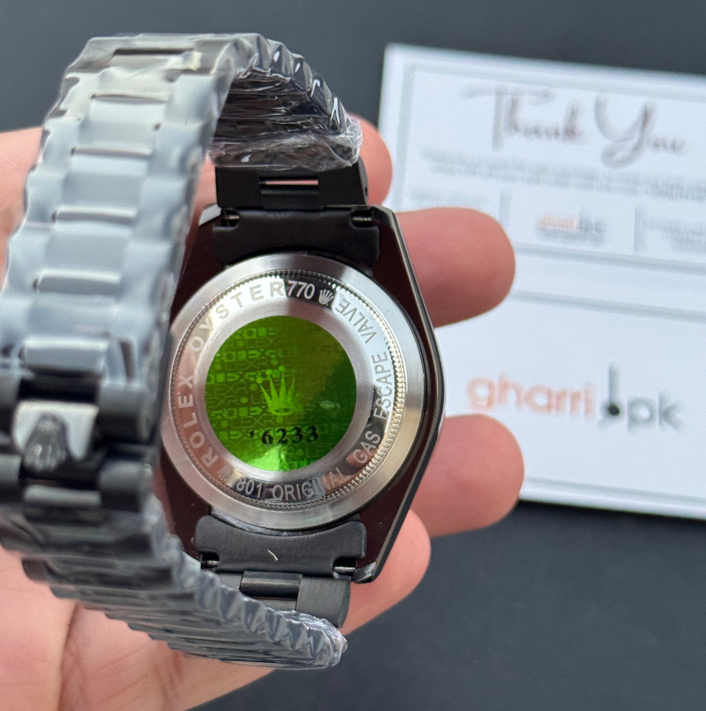 Sapphire Black Master Clone Watch - RLX Series - Mineral glass - Ultra premium chain & Lock