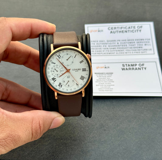 Latest LONGBO Series with Additional Pair of Strap - Solid Edition - 2025011