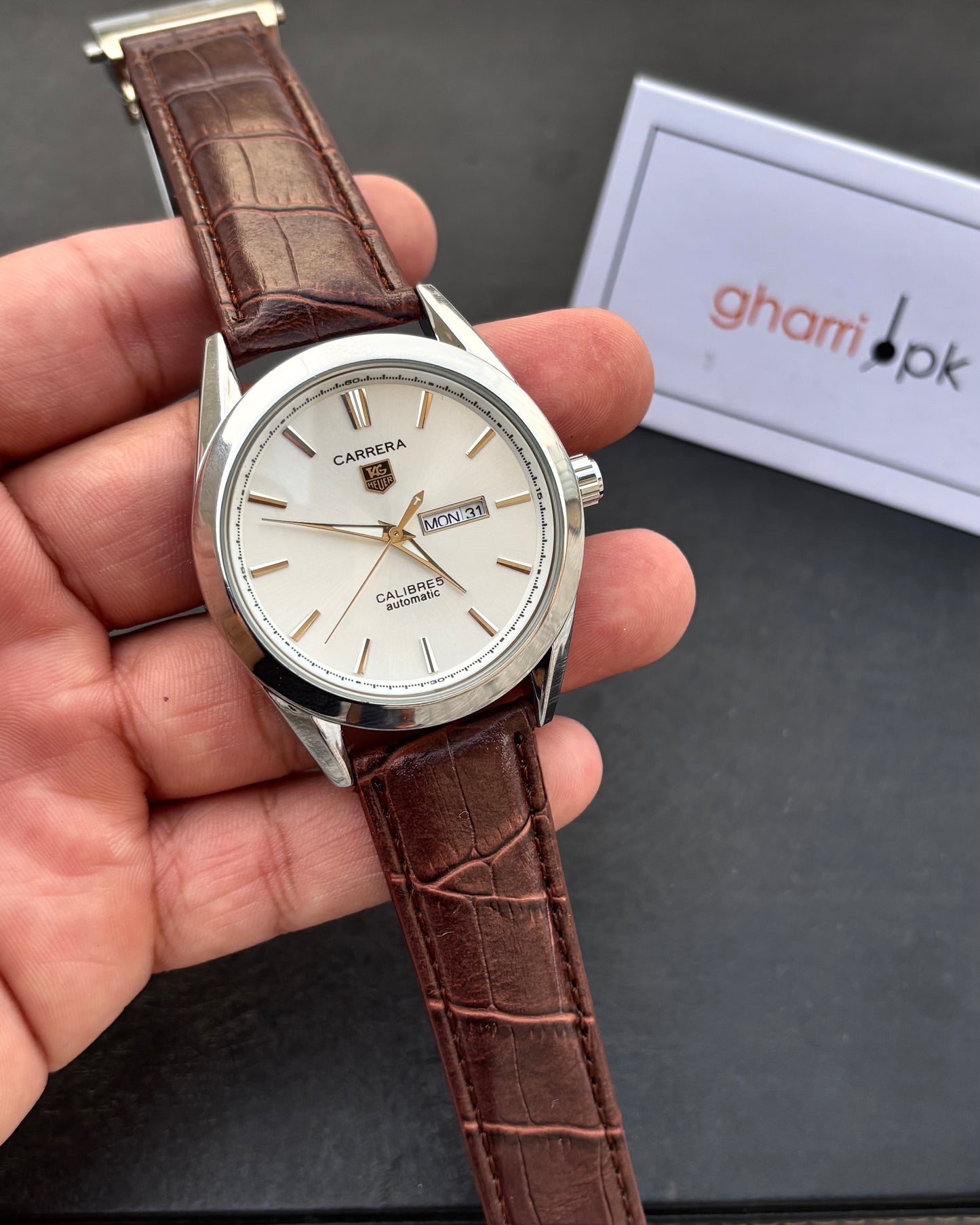 Premium Tag heuer Carrera Master Lock Edition - Metal Body - High Grade Leather straps