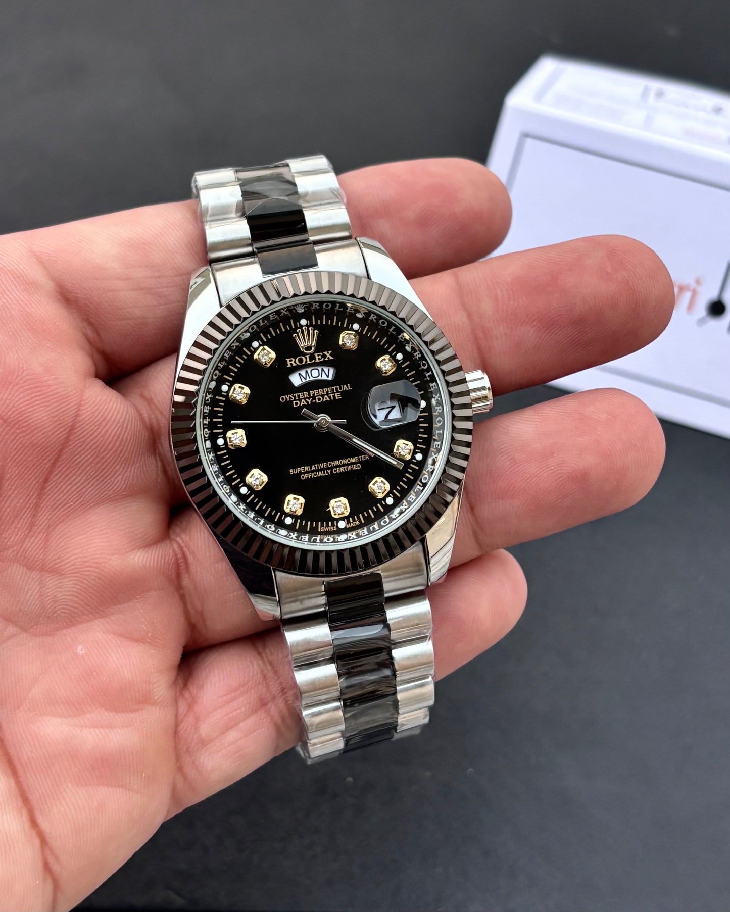 Luxury Oyster Edition - RLX Series - Heavy & Composed Chain - Crystal Finish