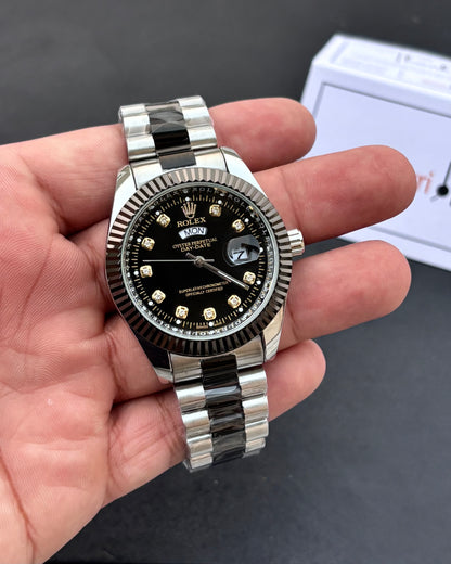 Luxury Oyster Edition - RLX Series - Heavy & Composed Chain - Crystal Finish