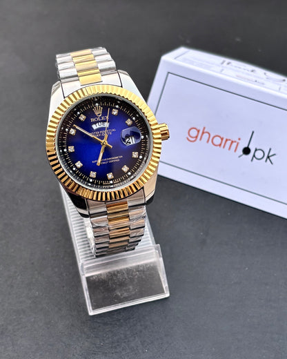 Luxury Oyster Edition - RLX Series - Heavy & Composed Chain - Crystal Finish