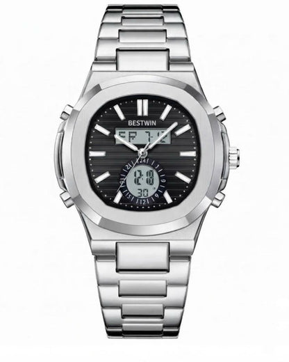 Original BESTWIN - Elyron Series - High Grade Heavy Weight Series - Mineral glass - Dual time